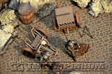 "BRAND NEW" Custom Built - Hand Painted & Weathered 1:35 WWII Deluxe "120mm Heavy Mortar Gun Crew" Set (4 Figure Set)
