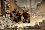 "BRAND NEW" Custom Built - Hand Painted & Weathered 1:35 WWII Deluxe "German Infantry" Soldier Set (4 Figure Set)