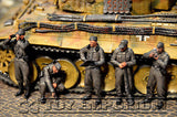 "BRAND NEW" Custom Built - Hand Painted & Weathered 1:35 WWII Deluxe "German Panzer Tank Crew" Set  (5 Figure Set)