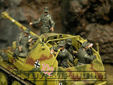 "BRAND NEW" Custom Built - Hand Painted & Weathered 1:35 WWII German SPG Crew Riders Set (5 Figure Set)