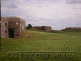 "RETIRED" Build-a-Rama 1:32 Deluxe WWII  "Normandy  Bunker - 6"  Color  Back  Drop