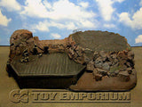 "BRAND NEW" 1:32 Custom Painted & Weathered Deluxe Large Mountain Diorama Platform Exclusive