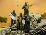 "BRAND NEW" Custom Built - Hand Painted & Weathered 1:35 WWII Deluxe German "Rommel & His Staff" Soldier Set (4 Figure Set)