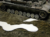"RETIRED & BRAND NEW"  Build-a-Rama 1:32 Hand Painted WWII Deluxe Snow Patches Set (5 Piece Set)