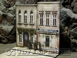 "BRAND NEW"  Build-a-Rama Deluxe WWII "Photo Real" Color Facade #3 w/Sidewalk Set
