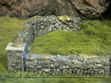 "BRAND NEW" 1:32 Custom Painted Deluxe Stone Wall w/Posts Exclusive Set (10 Piece Set)