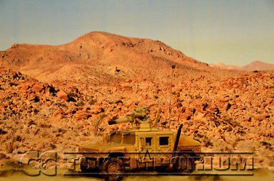 "RETIRED" Build-a-Rama 1:32 Deluxe WWII Desert Color Back Drop