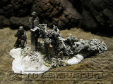 "RETIRED & BRAND NEW" Build-a-Rama 1:32 Hand Painted WWII Deluxe "Winter" Blasted Tree Terrain Set