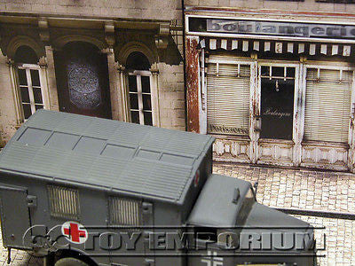 "BRAND NEW"  Build-a-Rama Deluxe WWII "Photo Real" Color Facade #1 w/Sidewalk Set