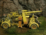 "BRAND NEW" Custom Built - Hand Painted & Weathered 1:35 WWII German "88 Crew Riders" Set (5 Figure Set)