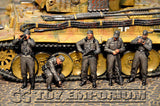 "BRAND NEW" Custom Built - Hand Painted & Weathered 1:35 WWII Deluxe "German Panzer Tank Crew" Set  (5 Figure Set)
