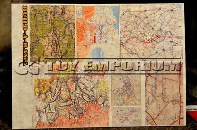 "BRAND NEW" Build-a-Rama 1:32 WWII Deluxe Color Map Set (7 Piece Set)