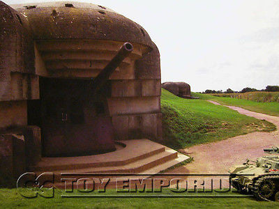 "RETIRED" Build-a-Rama 1:32 Deluxe WWII "Normandy Bunker #4" Color Back Drop