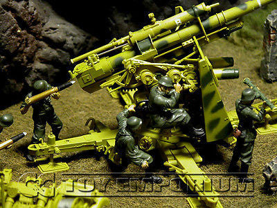 "RETIRED"  Forces Of Valor  WWII  German  88  Flak  Gun w/Crew  Eastern Front