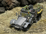 "RETIRED" Forces Of Valor 1:32 Scale WWII German Kfz. 70  Personnel Carrier w/3 Soldiers
