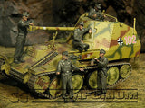 "BRAND NEW" Custom Built - Hand Painted & Weathered 1:35 WWII German SPG Crew Riders Set (5 Figure Set)
