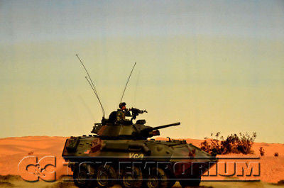 "RETIRED" Build-a-Rama 1:32 Deluxe WWII Desert Color Back Drop