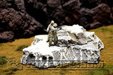 "RETIRED & BRAND NEW" Build-a-Rama Deluxe Custom Built 1:32 WWII Large Resin "Winter" Rock Formation #1