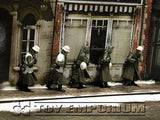 "BRAND NEW" Custom Built - hand Painted & Weathered 1:35  WWII  German "Cold Wind" Soldier Set  (4 Figure Set)