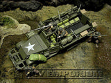 "RETIRED" Forces Of Valor  -  US  M3A1 Half Track  Normandy, 1944