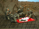 "BRAND NEW" Custom Built & Hand Painted 1:35 WWII German "Stukas Flying" Set (4 Figure Set)