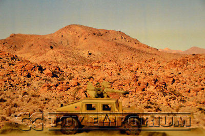 "RETIRED" Build-a-Rama 1:32 Deluxe WWII Desert Color Back Drop