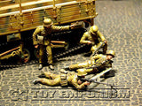 "BRAND NEW" Custom Built - Hand Painted & Weathered 1:35 WWII German Afrika Korps Panzergrenadiers  El Alamein Set  (4 Figure Set)