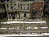 "BRAND NEW"  Build-a-Rama Deluxe WWII "Photo Real" Winter Cobble Stone Road Set (2 Piece Set)