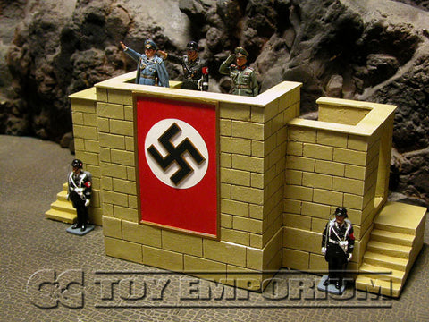 "RETIRED" King & Country 1:30 "Berlin 38 Series" Deluxe Nuremburg Review Stand Set