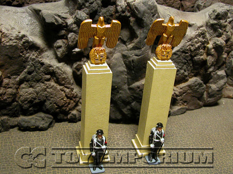 "RETIRED" King & Country 1:30 "Berlin 38 Series" Deluxe German Eagle On Plinth Set