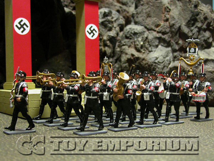 RETIRED King & Country "Berlin 38' Series" Deluxe 28 Piece SS Marching Band Set