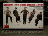 "BRAND NEW" Mini Art Models 1:35 Scale Deluxe WWII "German Tank Crew, France, 1940" Model Kit