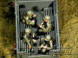"BRAND NEW" Custom Built & Hand Painted 1:35 WWII German "Off To The Front - Vehicle Riders" Set (6 Figure Set)