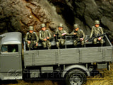 "BRAND NEW" Custom Built & Hand Painted 1:35 WWII German "Off To The Front - Vehicle Riders" Set (6 Figure Set)