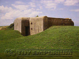 "RETIRED"  Build-a-Rama 1:32 Scale Deluxe WWII  "Normandy  Bunker - 7" Color Back  Drop