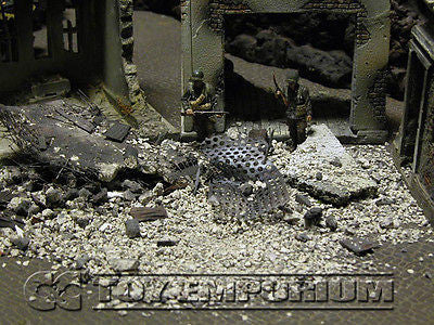 "RETIRED & BRAND NEW" Build-a-Rama 1:32 Hand Painted WWII Deluxe Loose Rubble Set