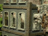 "RETIRED" Pro Built - Hand painted & Weathered Verlinden 1:35 WWII Custom 3 Story Home Ruin