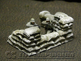"RETIRED & BRAND NEW" Build-a-Rama 1:32 Hand Painted WWII "Winter" Sandbag Wall Gun Position Section