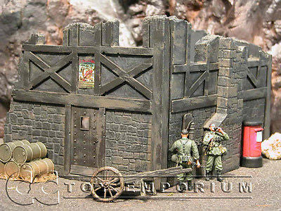 "RETIRED" Pro Built - Hand painted & Weathered Verlinden 1:35 WWII Custom Gothic Tavern Ruin