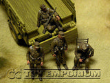 "BRAND NEW" Custom Built - Hand Painted & Weathered 1:35 WWII Deluxe German "Panzergrenadier - Africa" Soldier Set (4 Figure Set)