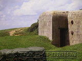 "RETIRED"  Build-a-Rama 1:32 Scale Deluxe WWII  "Normandy  Bunker - 7" Color Back  Drop