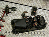 "BRAND NEW" Custom Built - Hand Painted & Weathered 1:35 WWII German "SS Officer's Staff Car" Soldier Set  (8)