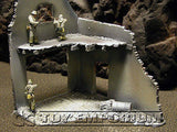 "RETIRED & BRAND NEW" Build-a-Rama RETIRED 1:32 Hand Painted WWII "Winter" Deluxe 2 Story Garage Ruin