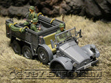 "RETIRED" Forces Of Valor 1:32 Scale WWII German Kfz. 70  Personnel Carrier w/3 Soldiers