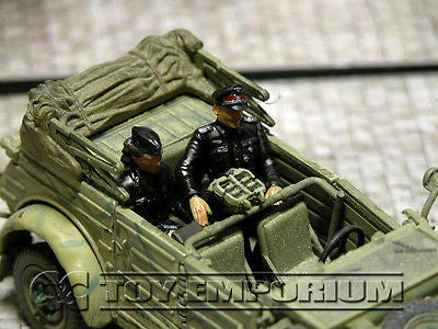 "BRAND NEW" Custom Built & Hand Painted 1:35 WWII German SS Officer & Secretary Set  (2 Figure set)