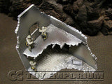"RETIRED & BRAND NEW" Build-a-Rama RETIRED 1:32 Hand Painted WWII "Winter" Deluxe 2 Story Garage Ruin
