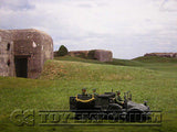 "RETIRED" Build-a-Rama 1:32 Deluxe WWII  "Normandy  Bunker - 6"  Color  Back  Drop