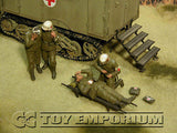 "BRAND NEW" Custom Built - Hand Painted & Weathered 1:35 WWII Deluxe German "Medical Troops - Africa"  Soldier Set (4 Figure Set)