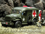 "RETIRED" Forces Of Valor 1:32 WWII US 4 x 4 Ambulance