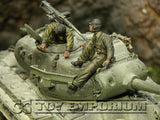 "BRAND NEW" Custom Built & Hand Painted 1:35 WWII US Tank Bail Out Soldier Set (2 Figure Set)